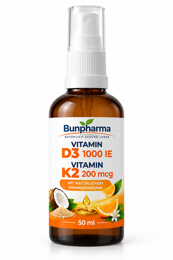 Vitamin D3 1000 IE + Vitamin K2 200 µg